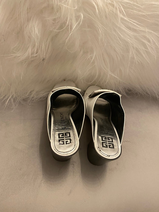 Givenchy Paris white mule shoes