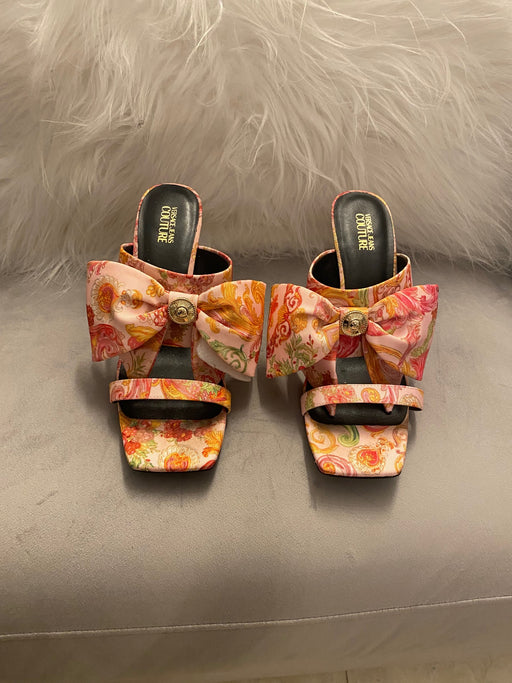 Versace couture pink heels