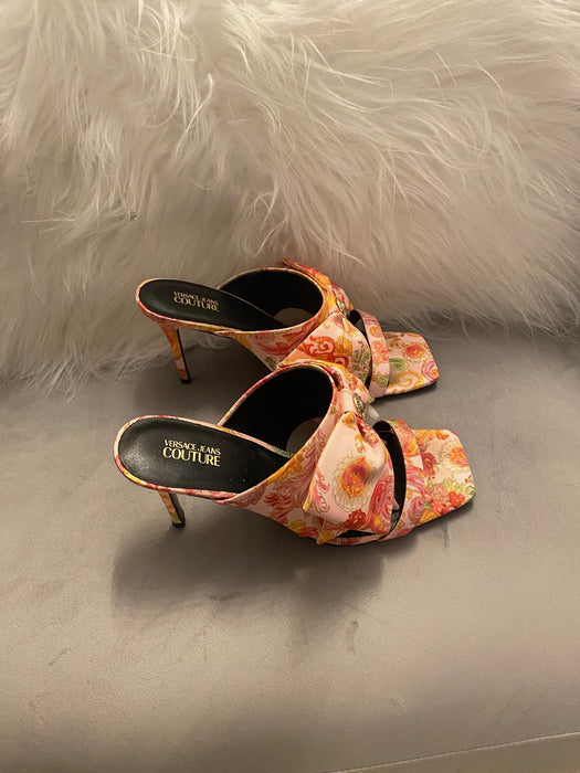 Versace couture pink heels
